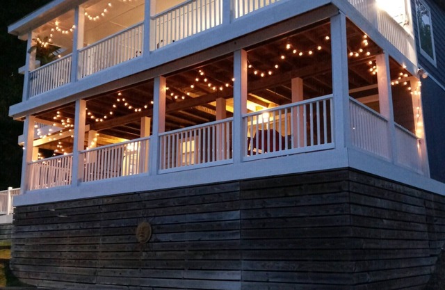 What a view of our beautiful Lake Jordan. This cabin is sure to charm you .