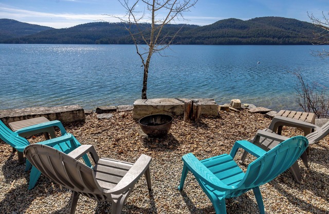 Whitefish Lakefront Cabin w/ Private Beach & Dock, Private Apt & Hot Tub