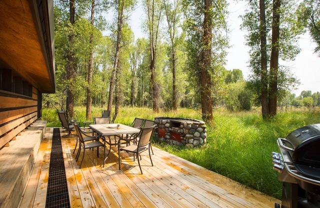 Maison Wilson Wyoming sur la rive ouest de Snake River