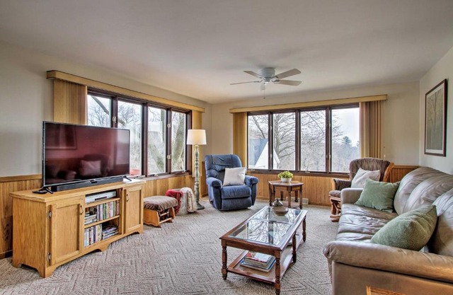 Wisconsin River Valley Farmhouse Fire Pit and View