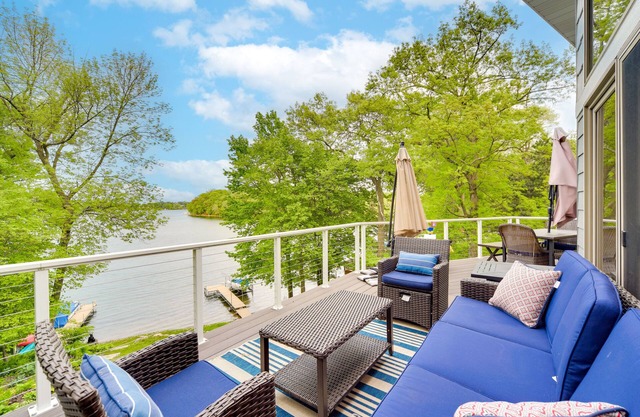 Wisconsin Vacation Rental w/ Fire Pit on Long Lake