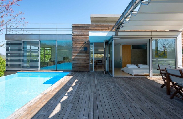 Maison de vacances privée avec climatisation, piscine privée, WIFI, TV, terrasse, vue panoramique