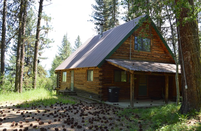 Woodland cabine w / véranda et vue sur la prairie - près de la ville, du golf et du lac!