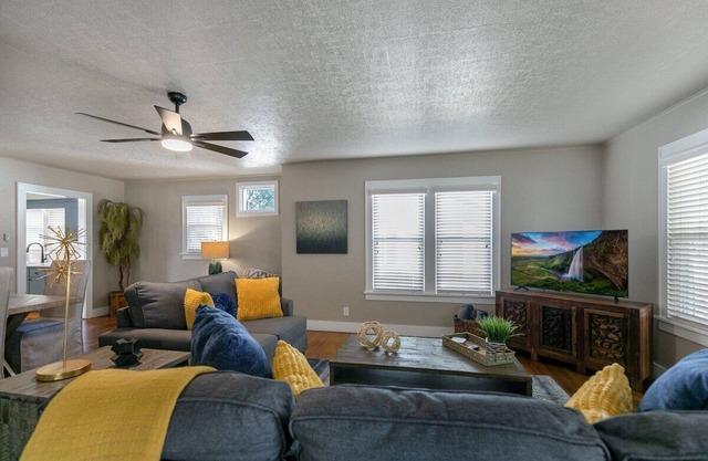 WOW! Updated Downtown Bentonville Charmer w/ HOT TUB, Secure Bike Storage