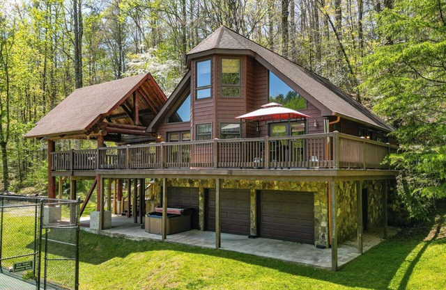 Hideaway -Stunning la cabine du Yogi Avec Court de tennis privé, Basket-ball, randonnée pédestre