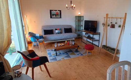 Ouistreham Appartement | À 8 min à pieds de la plage, du centre ville et du Brittany Ferries