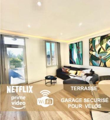 Villefranche-de-Lauragais Appartement | Élégance Lauragaise * Wifi * Netflix * Terrasse