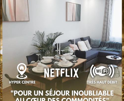 Evreux Appartement | Évreux Central Lodge - Netflix - Wifi Fibre - Proche Gare Sncf & Centre-ville