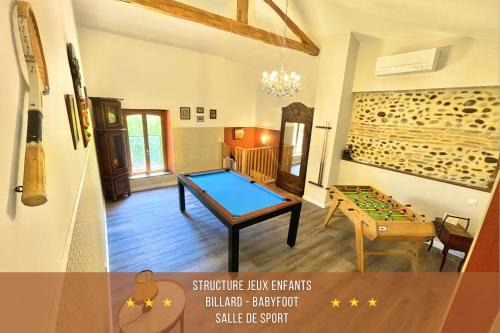 Poucharramet Maison | " Ô Chai Nous " 14 pers - Billard, Babyfoot - Structure de Jeux