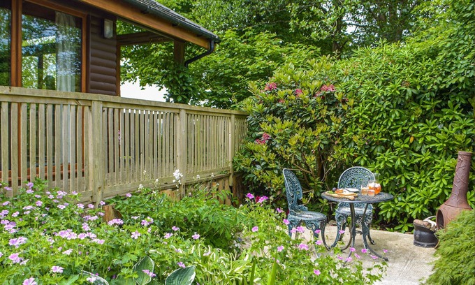Llangeler Cottage | This hand crafted lodge was picked for its beautiful setting with gorgeous countryside views.
