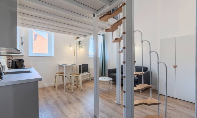 Tourcoing Appartement | Appartement 1 chambre en duplex avec parking privé