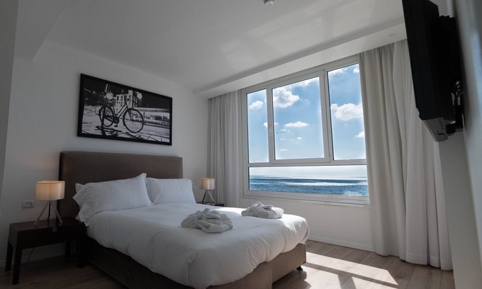Tel Aviv Promenade Appartement | Appartement 1 chambre vue mer situé dans l'hôtel de la promenade de Tel Aviv