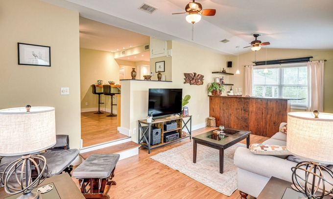 Crescent City Maison | 1 Block to Crescent Lake: Charming Home w/Porch!