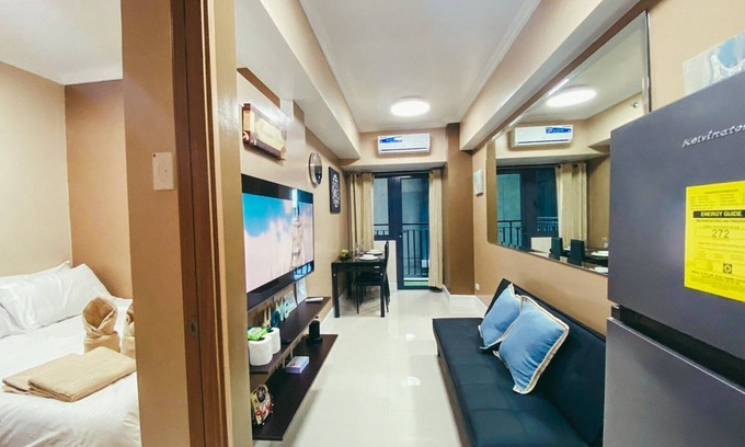 Barangay 76 Copropriété | 1 BR Fully Furnished Condo across MOA with Pool and Parking - Shore3 Unit 1144