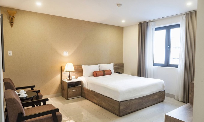 An Hai Đong Hôtel | CHAMBRE 1 LIT DOUBLE, JOLI JARDIN, PLAGE, AVEC PETIT DÉJEUNER