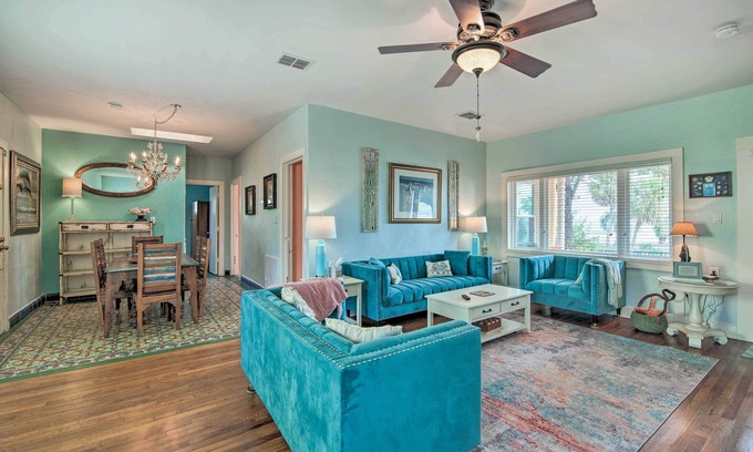 Fulton Maison | 1 Mi to Dtwn Rockport: 'Ocean Pearl' House