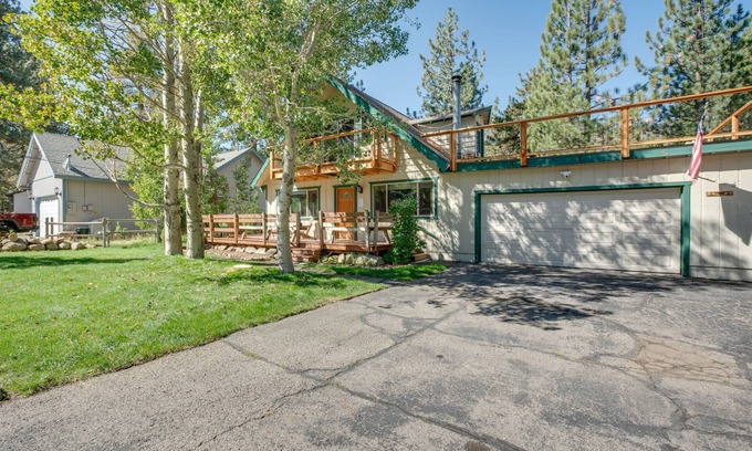 Christmas Valley Maison | Rustique Lake Tahoe Cabin w / Mtn Views & Table de billard