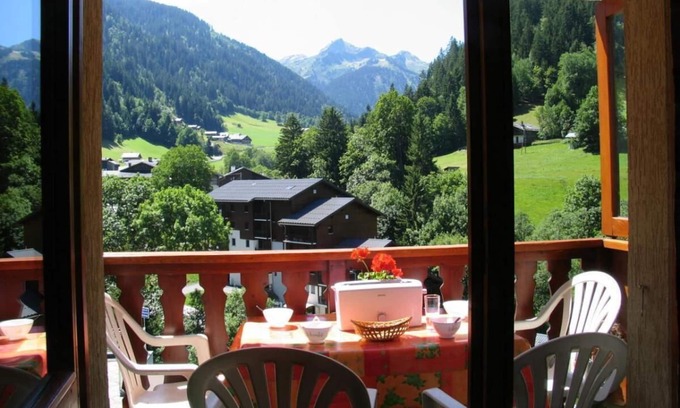 Areches Appartement | A 100m de las pistas de esquí, 2.o piso, parking, tv, 28m², Arêches-Beaufort