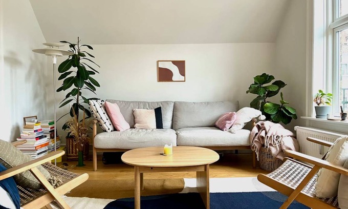 Frederiksberg C Station Balnéaire | 102 m² Chambre privée ∙ 1 chambre ∙ 1 personne