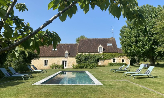 Remalard-en-Perche Maison | Maison familiale 14personnes dans le Perche avec piscine chauffée et tennis