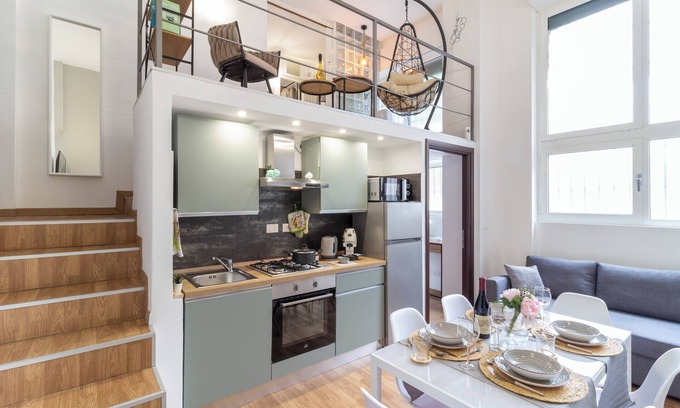 Morivione Appartement | 15 min Duomo] Loft with free parking near Navigli