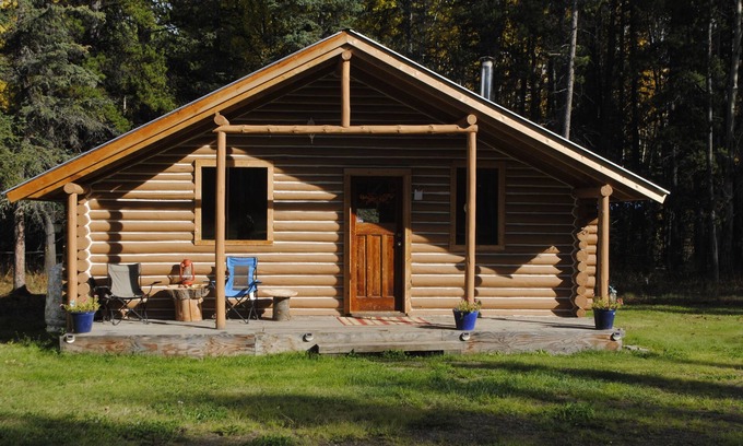 Dease Lake Cabine | 16 Mile Cabins Family Log Cabin. Off Grid Wilderness Getaway!
