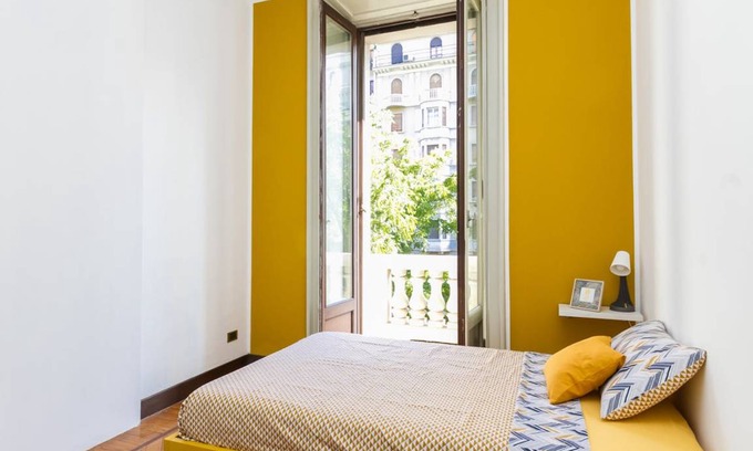 Zona Risorgimento Station Balnéaire | 160 m² Chambre privée ∙ 1 chambre ∙ 1 personne