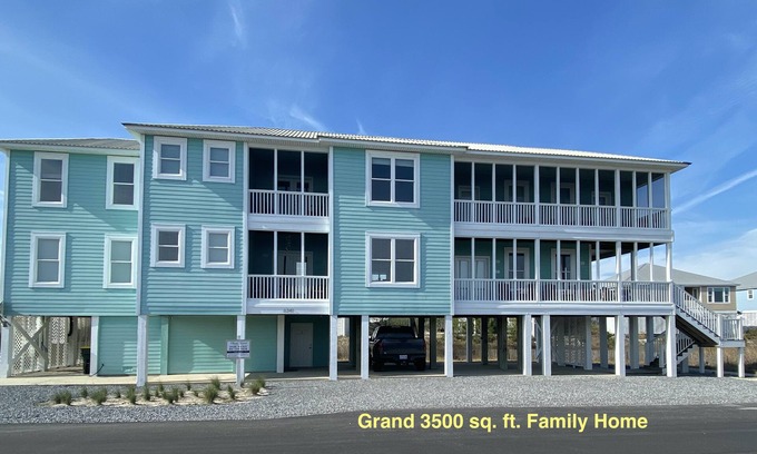 Morgantown Maison | Lg Hm W / GulfViews - 60 sec. to Boardwalk, 6 Porches, Ascenseur, 2 piscines, Tennis