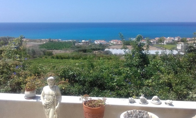 Kissonerga Villa | Maison individuelle avec 2 chambres, vue imprenable sur la mer et le coucher du soleil, Kissonerga Paphos