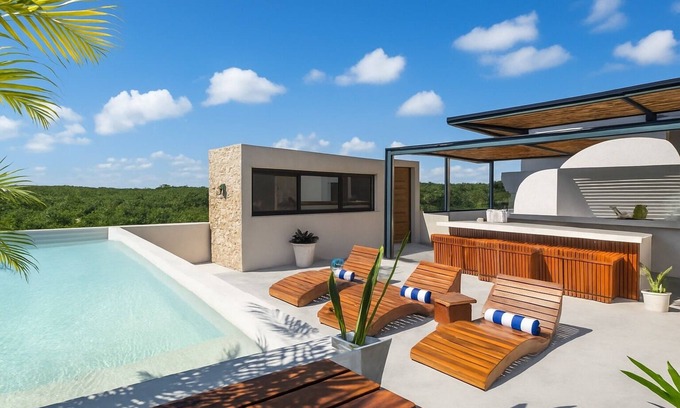 Tulum Appartement | 2 Bed Panoramic Penhouse at Irie Tulum Boutique Hotel