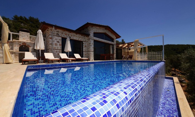 Uzumlu Maison | 2 Bedroom Villa with Secluded Heated Pool & Views