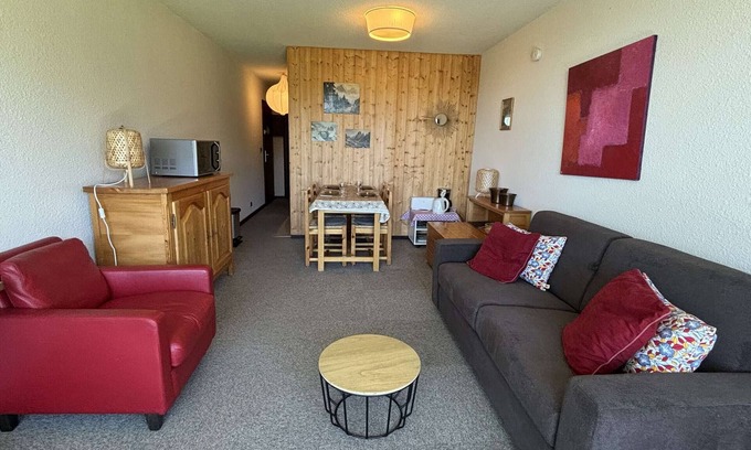 Notre-Dame-de-Bellecombe Appartement | 2 pièces avec piscine et parking à Notre-Dame-de-Bellecombe, 4 pers