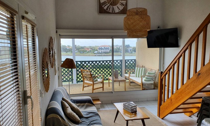 Mimizan-Plage Appartement | Terrasse de 20 m2 pour cet appartement plage et commerce à pied !!!! WIFI