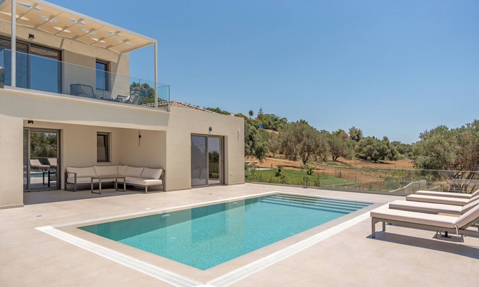 Minia Villa | Villa Melina - Elysian Villas Kefalonia, 200m to the beach & brand new 2024