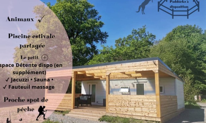 Eguzon-Chantome Cabine | 25 m² Chalet ∙ 2 chambres ∙ 3 personnes