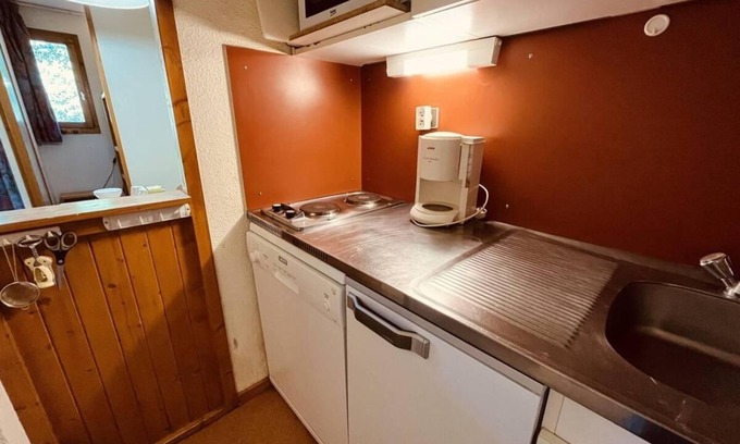 Vallandry Appartement | 230m du centre station, 3ème étage, balcon, télévision, casier à ski, 20m², Peisey-Vallandry