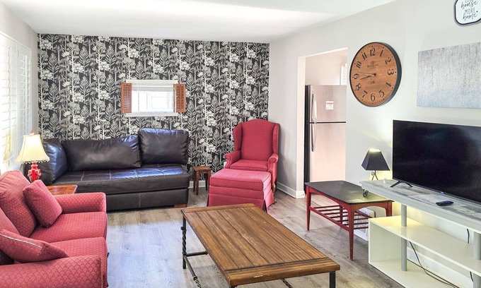 Airport Township Maison | 2BR Retreat with Fire Pit Close To Downtown STL