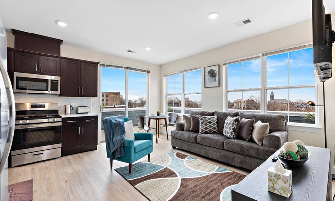 Newark Appartement | 2BR★Penthouse★Hidden Gem💎*Skyline view*EWR