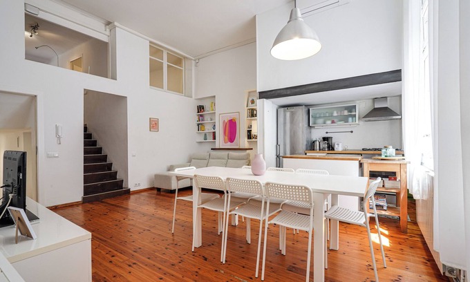 El Poble-sec Appartement | 3 baths +6 BR +A/C +Office : FIRA Montjuic FCB