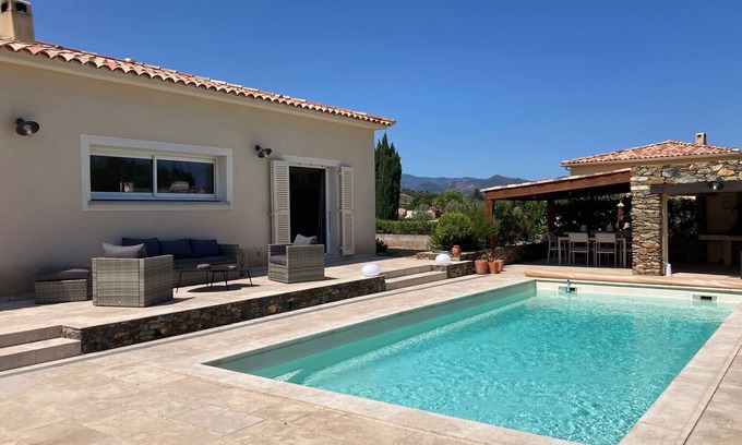Oletta Maison | Villa ALIVU, 3 chambres et piscine chauffée