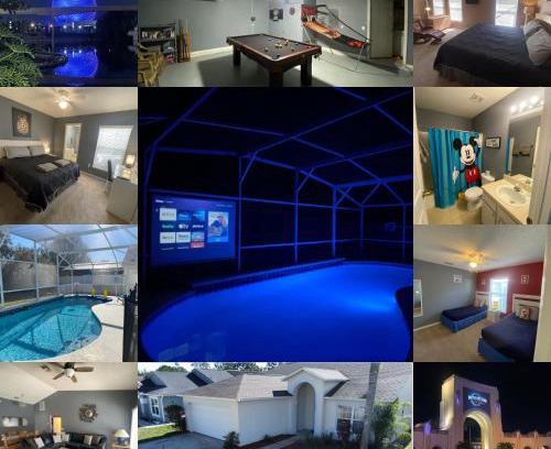 Clear Creek Maison | 3 Bedroom Villa with Poolside Cinema and Games Room Close to theme Parks sleeps 6 plus 2
