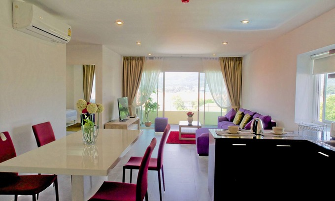 Phuket Appartement | 3 grandes chambres 120 m² Phuket Central Festival, quartier Muai Thai, parc