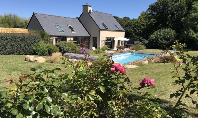Penvenan Maison | 3' des plages - piscine chauffée - Port-Blanc - Côte de Granit Rose