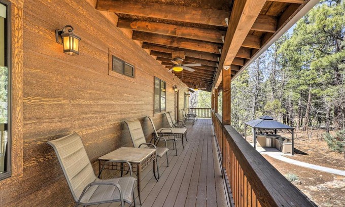 Lakeside Maison | 3 Mi to Rainbow Lake Home with Hot Tub and Deck