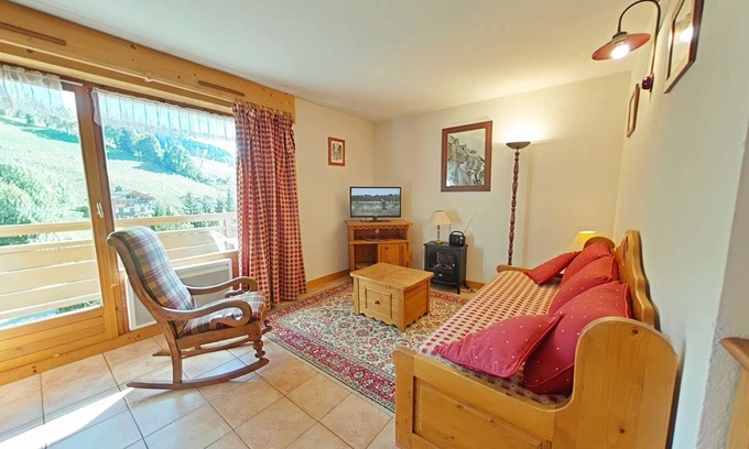 Le Grand-Bornand Appartement | Appt 3 pièces, 6 couchages, proche commerces et pistes, parking inclus, animaux admis