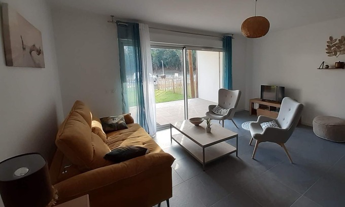 Seignosse Appartement | 300 m from the ocean, new apartment, sleeps 6