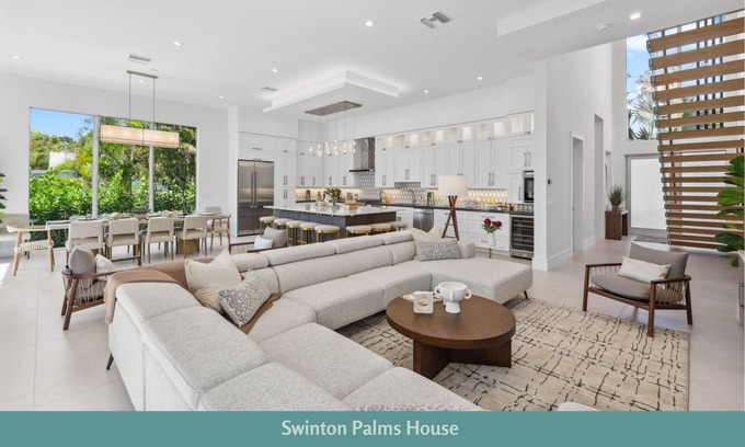 Delray Beach Maison | 337 New Luxe Modern Villa + Private Guest House | Walk to the Ave & Beach!