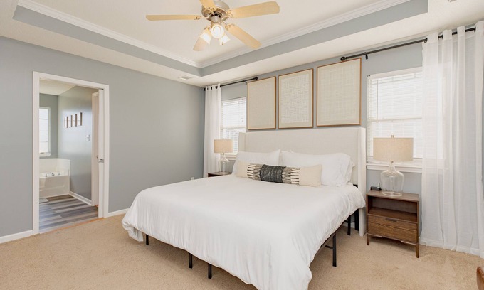 Warner Robins Maison | AtHome+1 Stay | Max Comfort 3BR | Fast Wifi