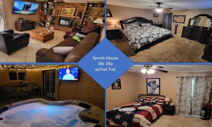 Enid Maison | 3Br 2 Ba Sports House w/ Hottub