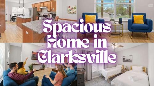 Clarksville Appartement | 3BR 2BA Home with King Queen & Twin Beds